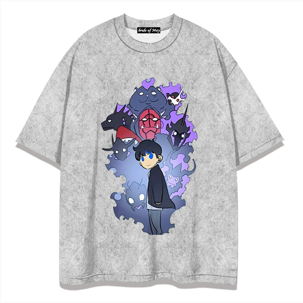 Retro Trendy Anime Short-sleeved T-shirt