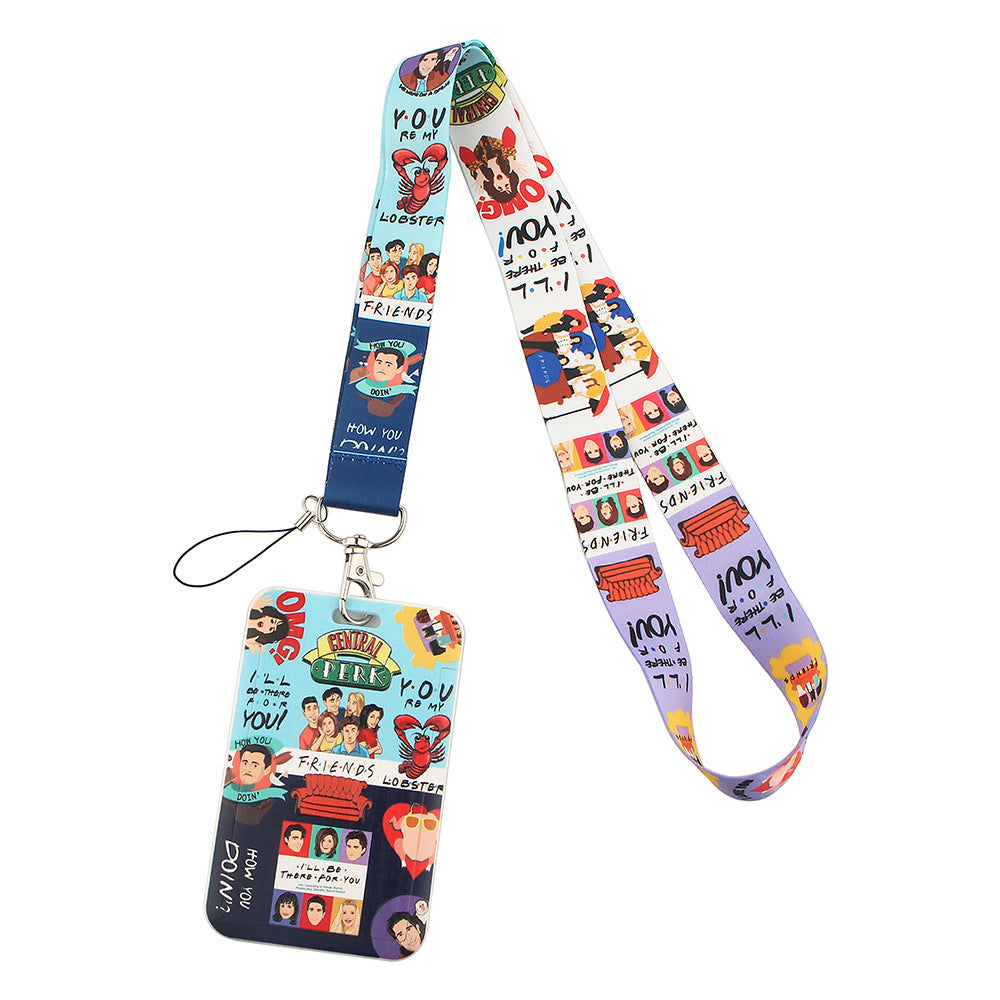 Friends Phone Lanyard ID Card Holder