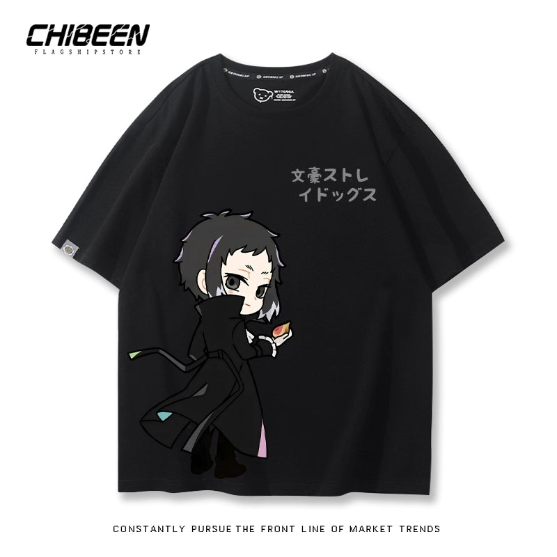Versatile Dazai Anime Short Sleeve Summer T-Shirt