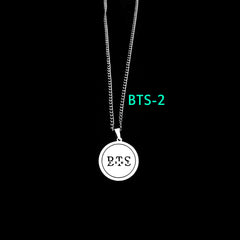 Kpop Logo Stainless Steel Tag Necklace