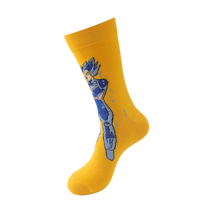 Goku Anime Medium Tube Cotton Socks