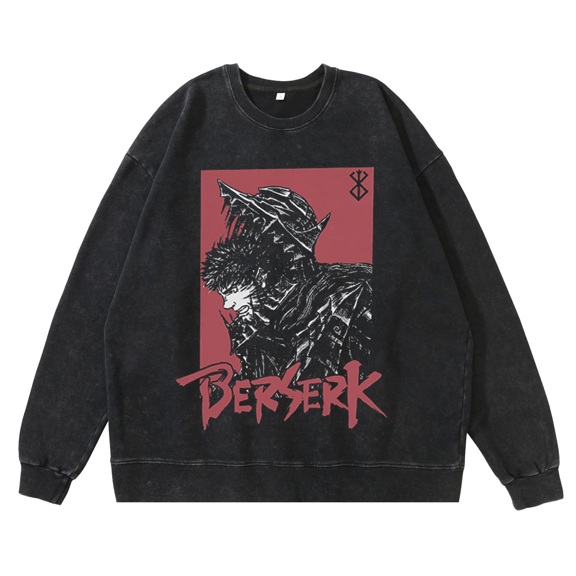 Vintage Anime Washed Crew Neck Sweatshirt