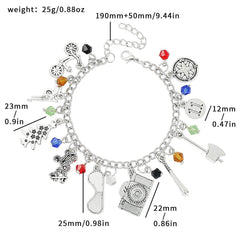 TV Pattern Pendant Bracelet