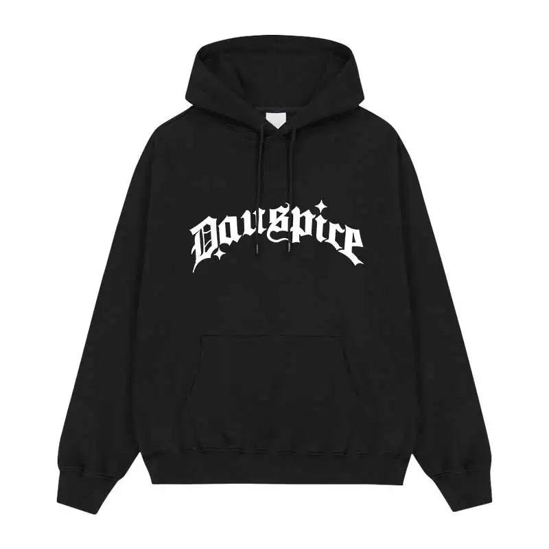 I.N Letter Printed Pullover Sports Hoodie