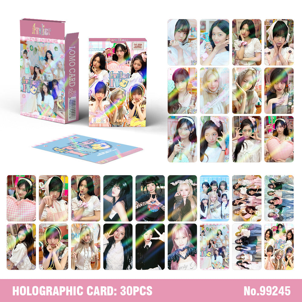 30PCS ATELIER IVE Laser Photocard