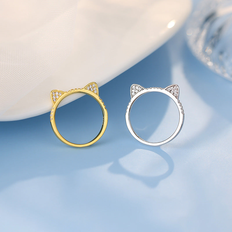 Cute Cat Versatile Kitten Ring