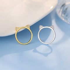 Cute Cat Versatile Kitten Ring