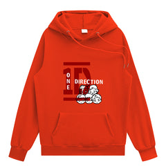 Casual 1D Graphic Printed Pullover Hoodie