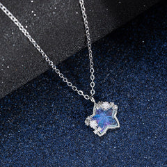 Star and Moon Pendant Necklace