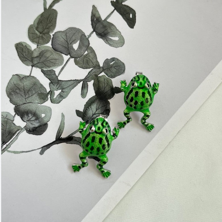 Cute Frog Earrings Ear Clips