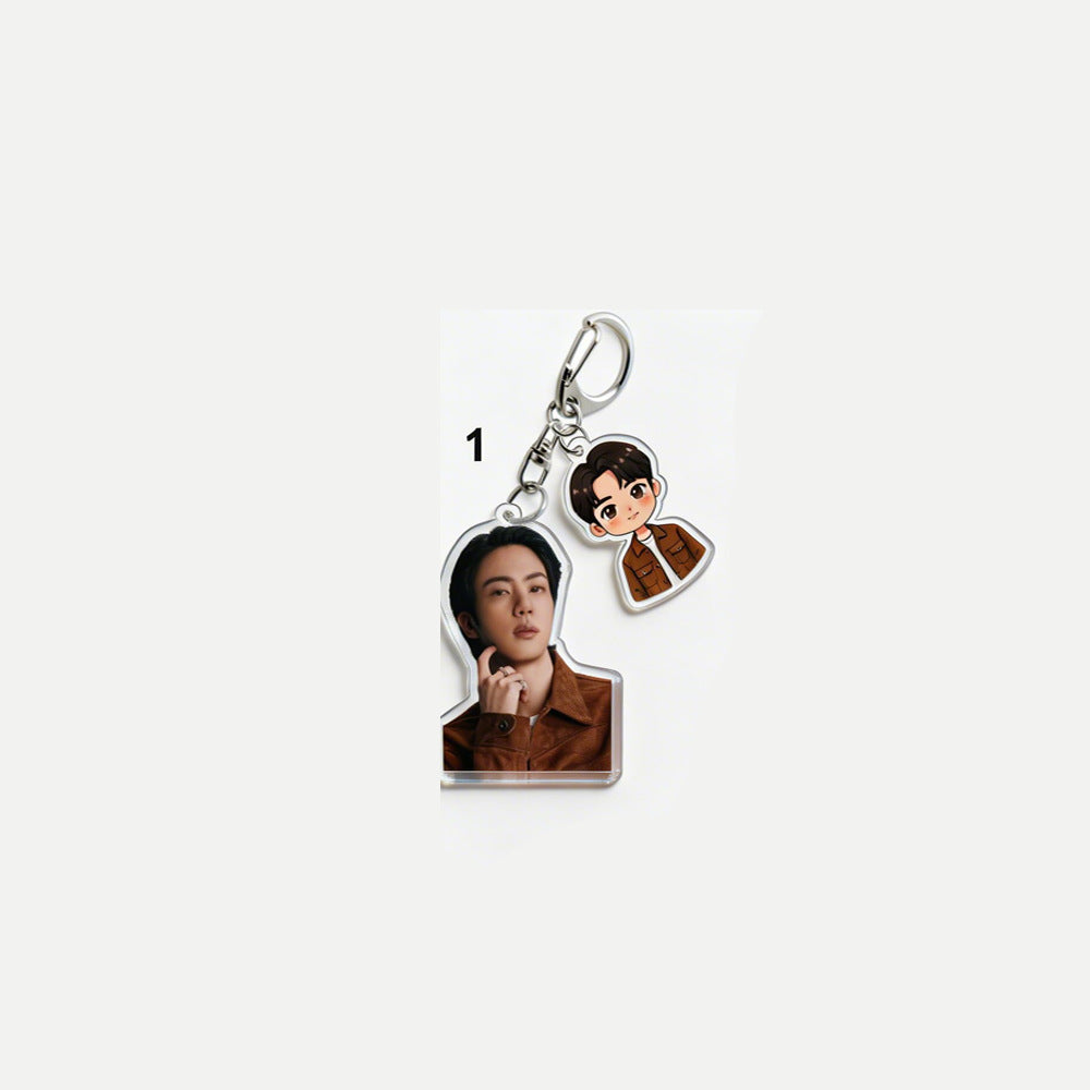 BANGTAN Cartoon Acrylic Keychain