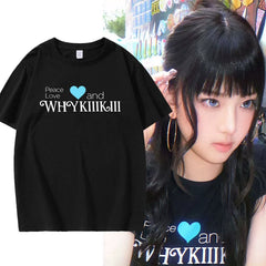 Peace Love and WhyKiiiKiii Short-sleeved T-shirt