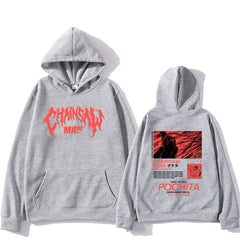 Pochita Anime Printed Pullover Hoodie