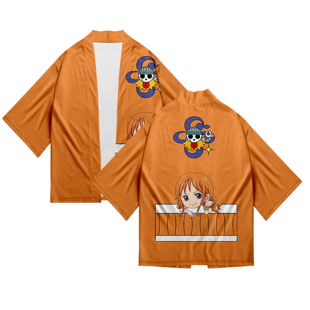 Zoro Anime Digital Print Kimono Cloak