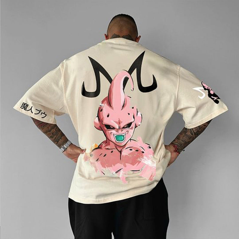 Men's Anime Cotton Loose T-Shirt