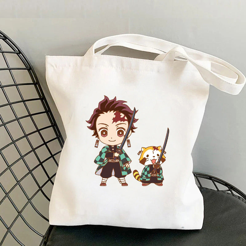 Cute Anime Canvas Handbag