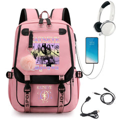 Katseye Print School Bag Backpack