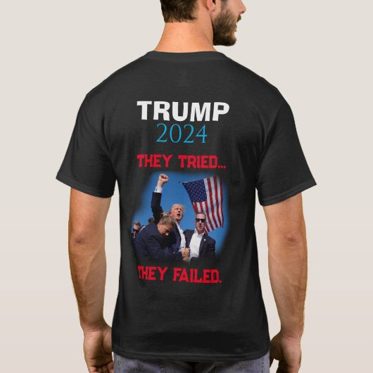 Unisex Trump Fight Printed Loose T-shirt