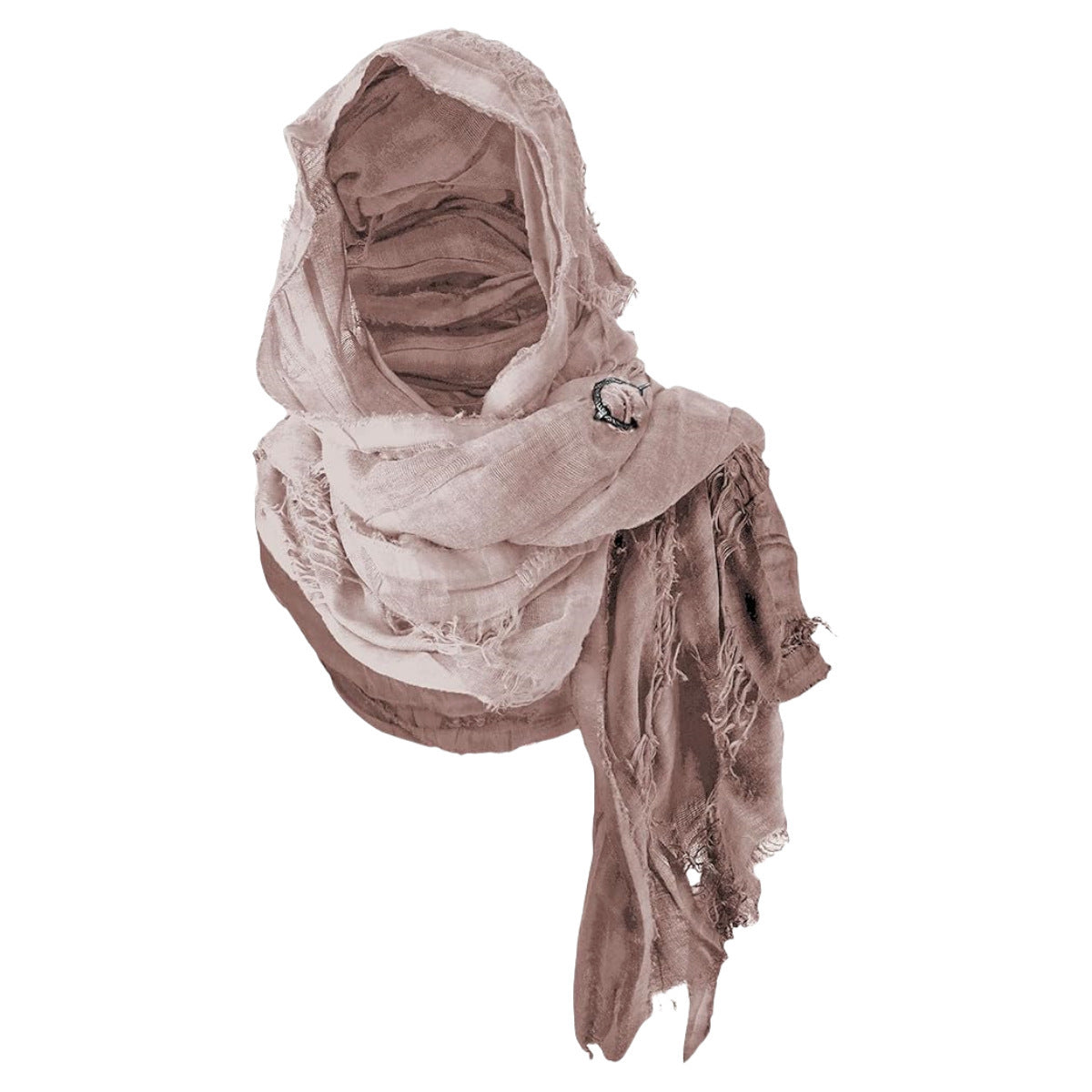 Vintage Medieval Knight Hooded Shawl