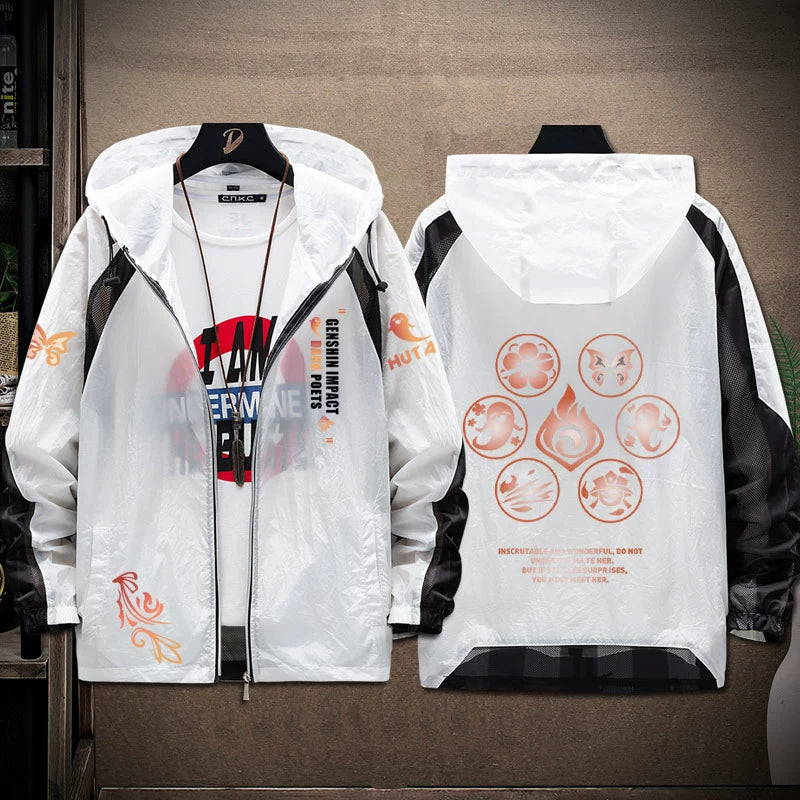 Trendy Game Sunscreen Thin Zipper Jacket