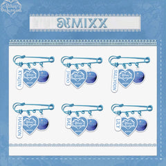 Blue Valentine Cartoon Acrylic Pins
