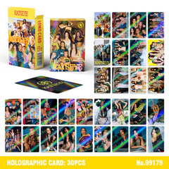30 KPOP Laser Holographic PhotoCard