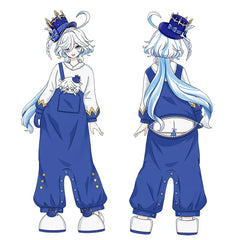 Furina Zhongli Tighnari Cosplay Pajamas Flannel Nightgown Set