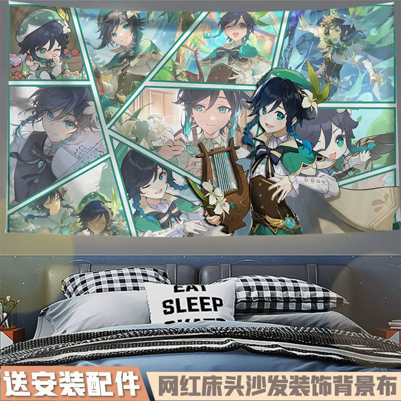 Game Family Photo Hanging Tapestry Decoration