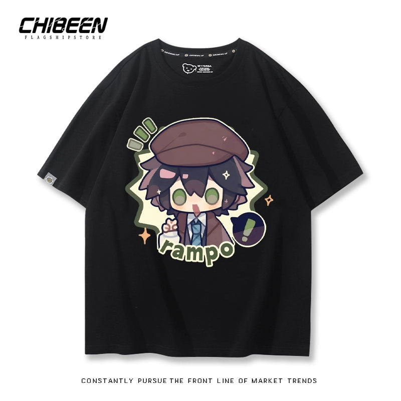 Versatile Dazai Anime Short Sleeve Top