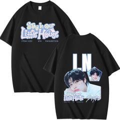 SKZ STAY in Our Little House Print Short Sleeve T-shirt