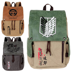 Versatile Anime Canvas Backpack