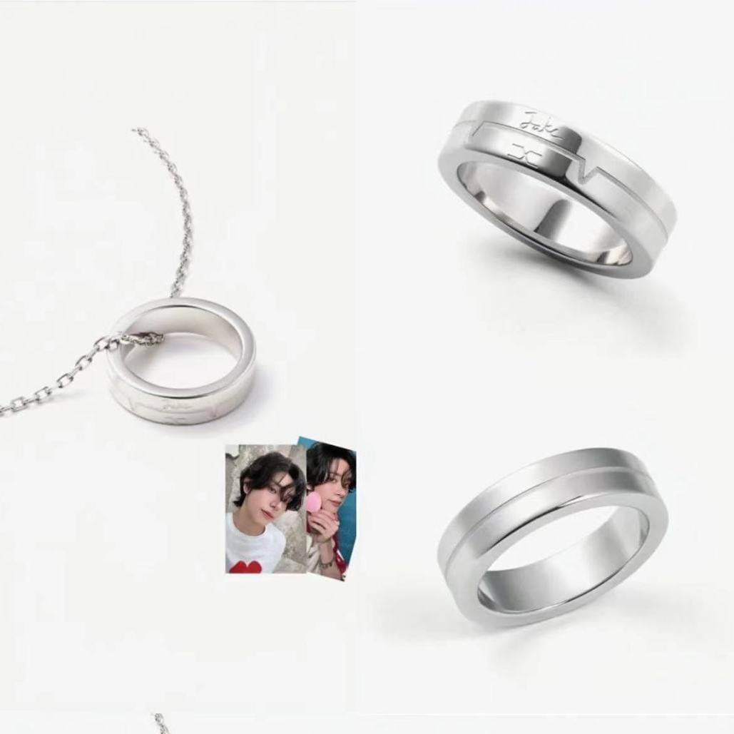 Chic Kpop Ring Pendant Necklace
