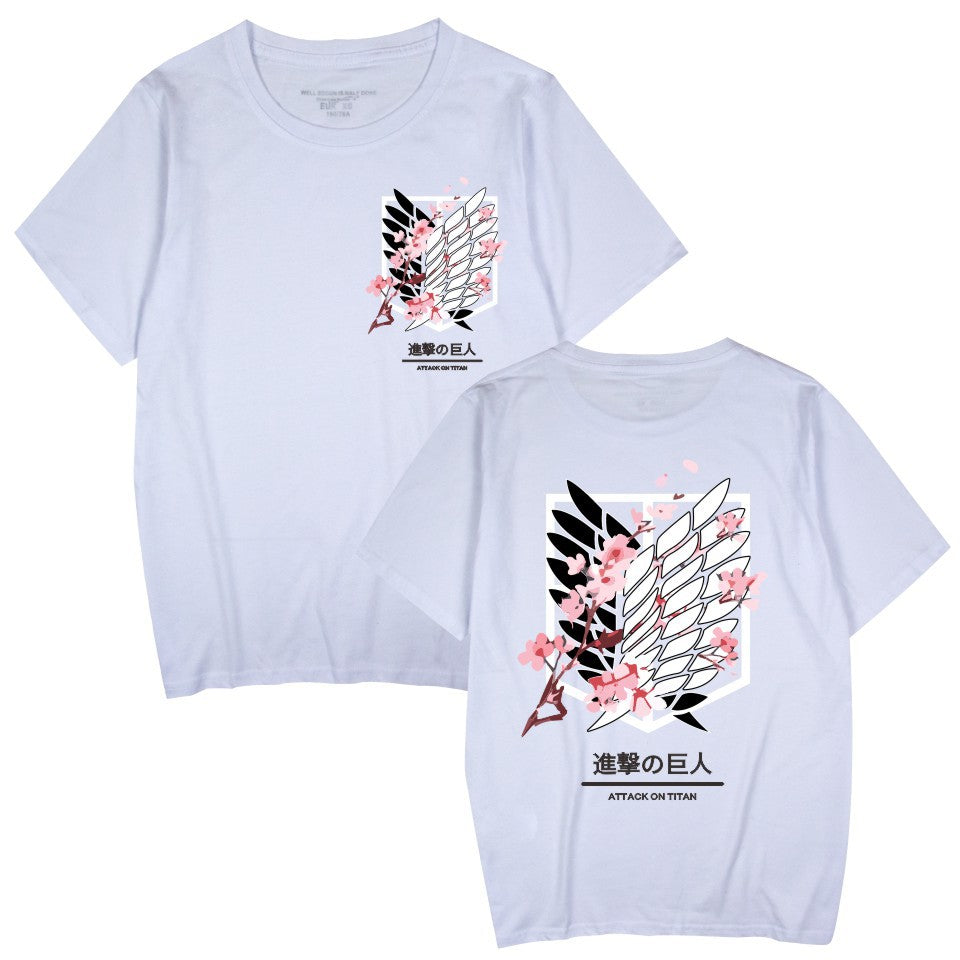 Unisex Anime Summer Casual Loose T-shirt