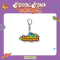 Megan Manon Yoonchae Name Tag Acrylic Keychain