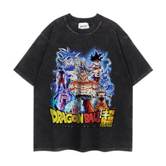 Vintage DBZ Short-sleeved Washed T-shirt