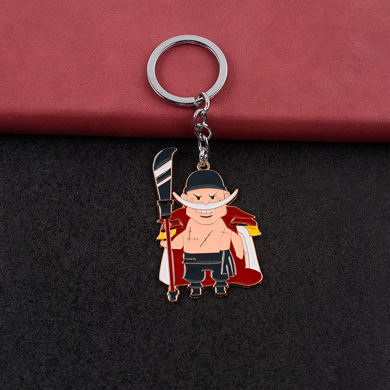 Trendy Anime Luffy Zoro Keychain Pendant