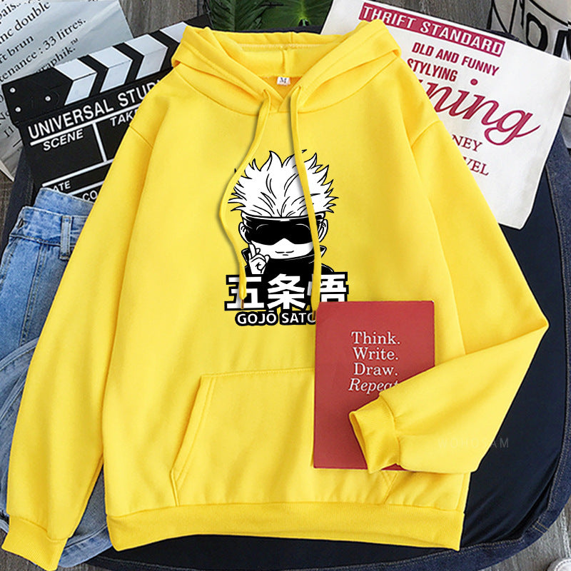 Unisex Anime Printed Casual Loose Hoodie