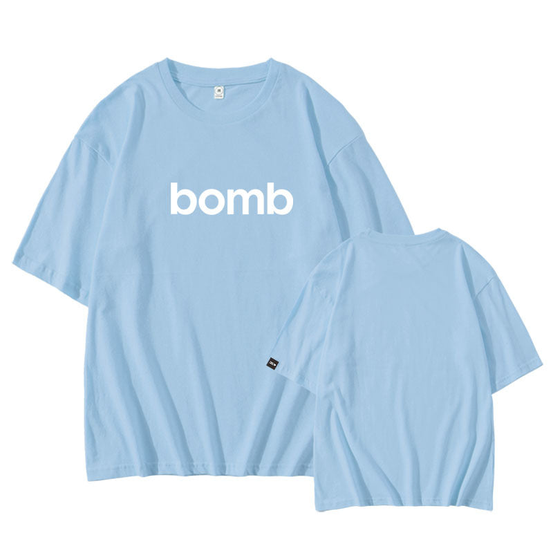 KPOP Album Bomb Round Neck Short-sleeved T-shirt