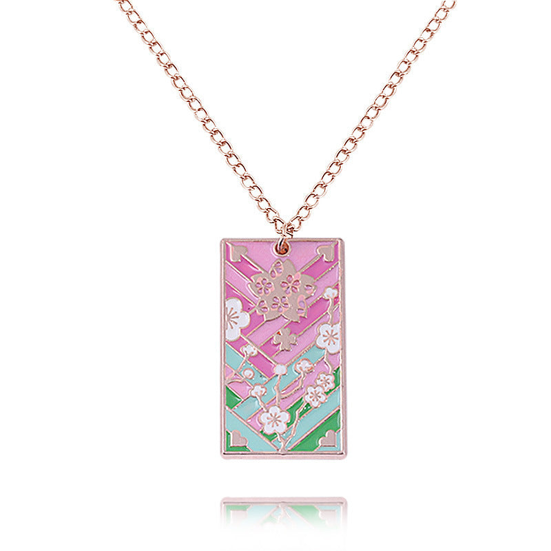 Chic Anime Tanjiro Metal Pendant Necklace