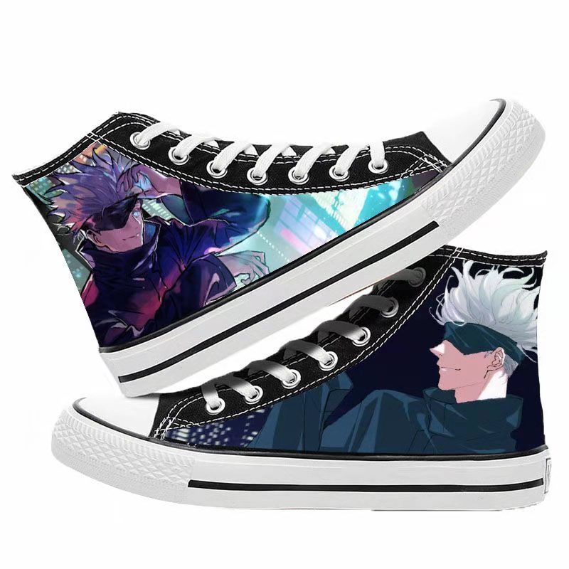 Unisex Casual Anime 3D Printed Canvas Shoes