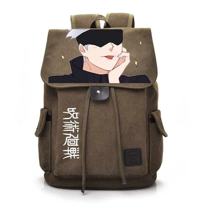 Retro Anime Canvas Schoolbag Backpack