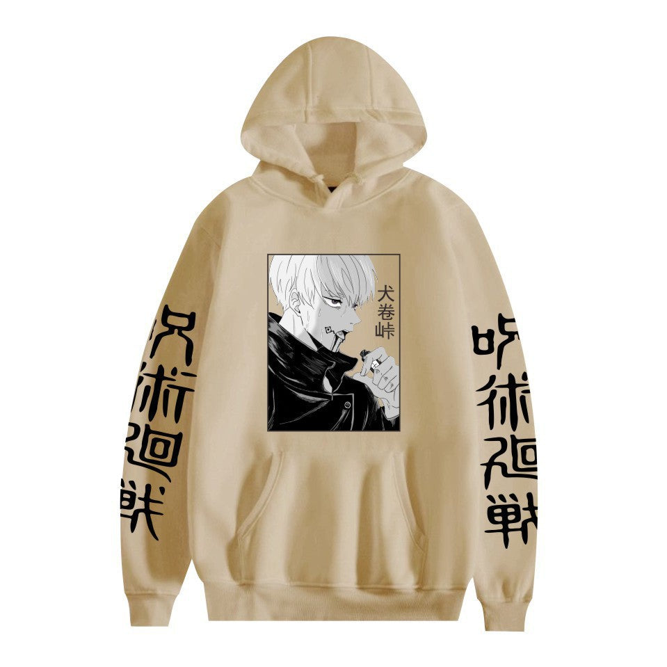 Unisex Anime Graphic Printed Pullover Hoodie