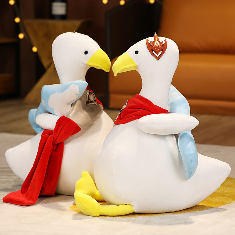 Cute Game Tartaglia Duck Doll Plush Toy Pillow