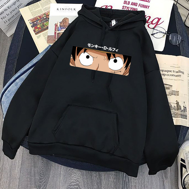 Unisex Creative Luffy Printed Casual Hoodie