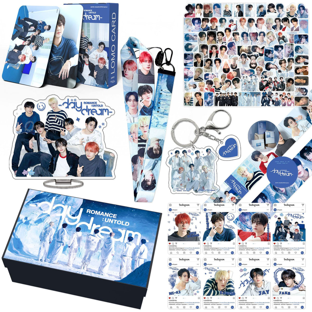 KPOP Album Daydream Keychain Sticker Gift Box