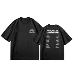 Unisex KPOP Print Short-sleeved Top