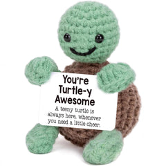 Positive Turtle Crochet Doll
