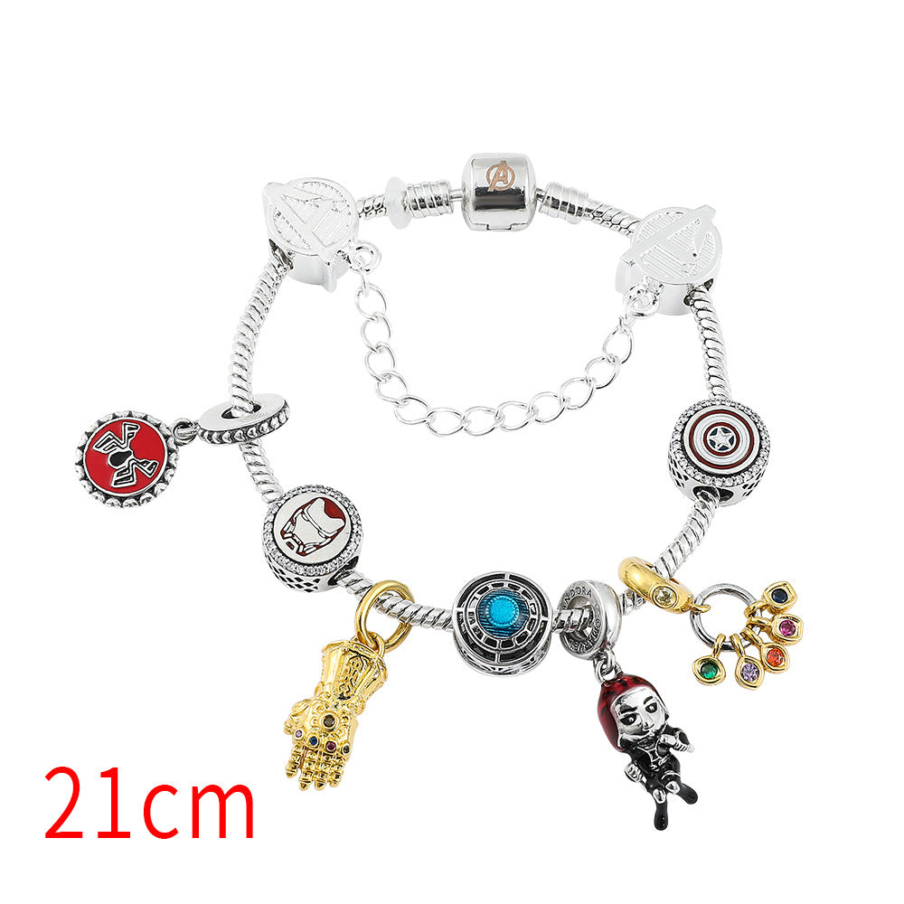 Chic Comic Beaded Bracelet