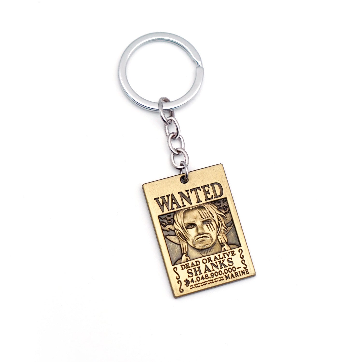 Trendy Anime Luffy Wanted Keychain