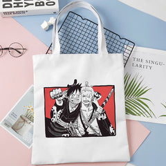 Luffy Zoro Printed Canvas Shoulder Bag